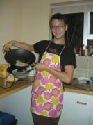 Baking pancakes