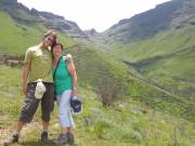 Moeke en Tim op weg naar Lesotho